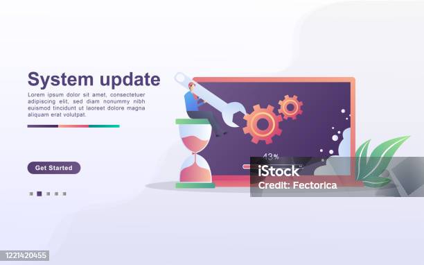 System Update Ui System Update Concept The Process Of Upgrading To System Update ...