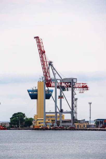 istock Cranes in the port 1221420572