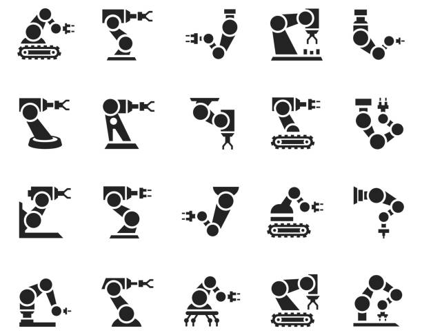 ロボットアーム イラスト素材 工業用ロボット ロボット 工場 工場 Istock ロボットアーム イラスト素材 工業用ロボット ロボット 工場 工場 Istock