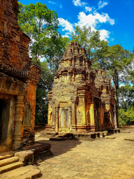 istock Siem Reap, Cambodia, December 31, 2019: Preah Ko temple 1221429274