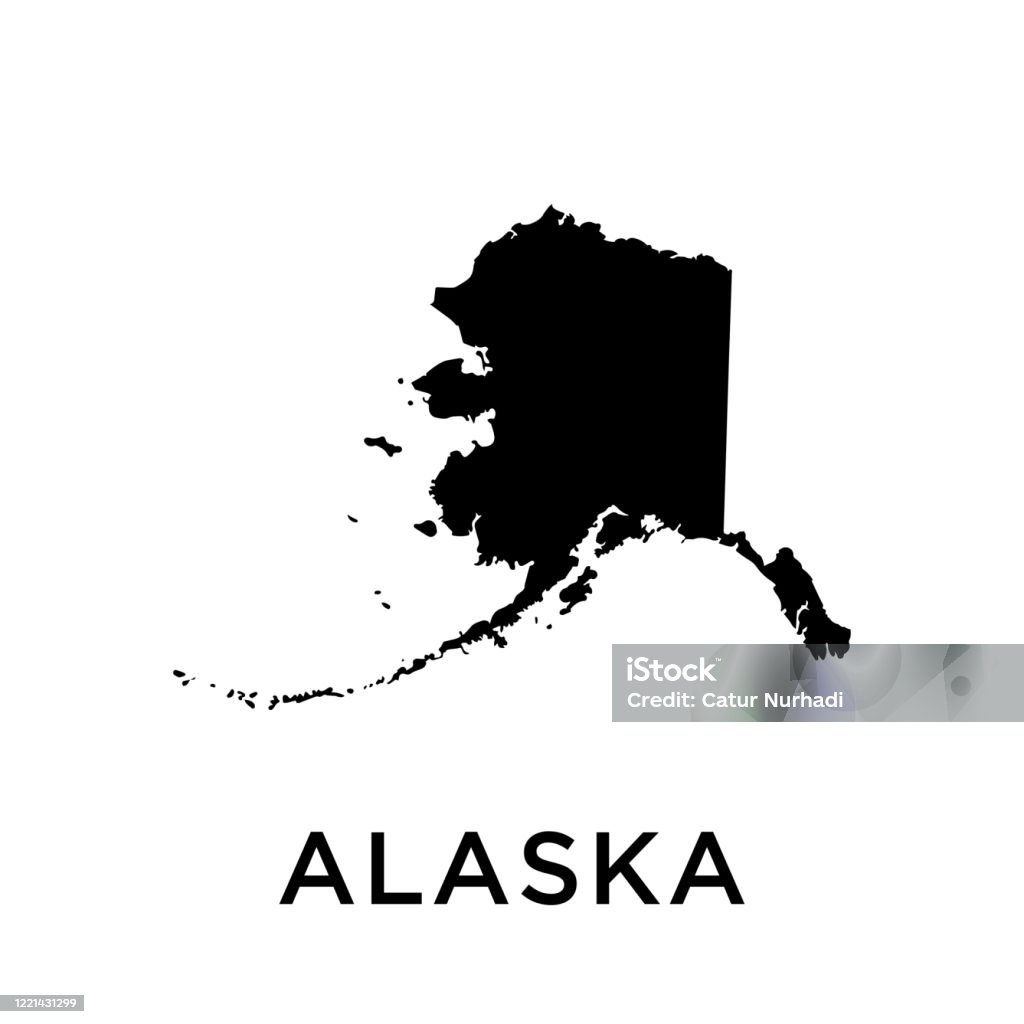 Vector Alaska State Map Alaska Map Vector Design Template Stock Illustration - Download Image ...