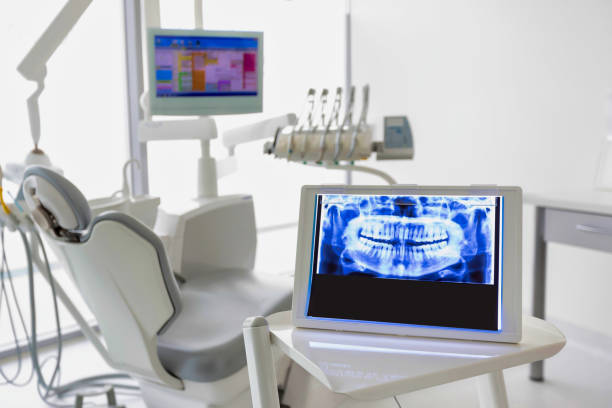 istock Dental clinic and dental instruments 1221432939