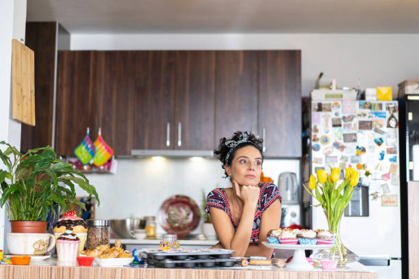 istock Sad middle age woman 1221433853