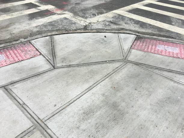 istock Abstract shot of sidewalk & street 1221434018