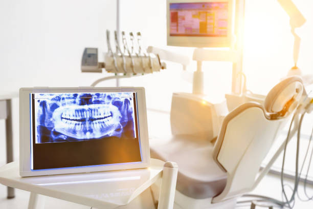 istock Dental clinic and dental instruments 1221434095