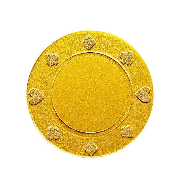 Golden poker chip