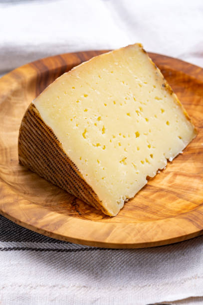 istock Spanish cheese manchego made from sheep milk 1221435515