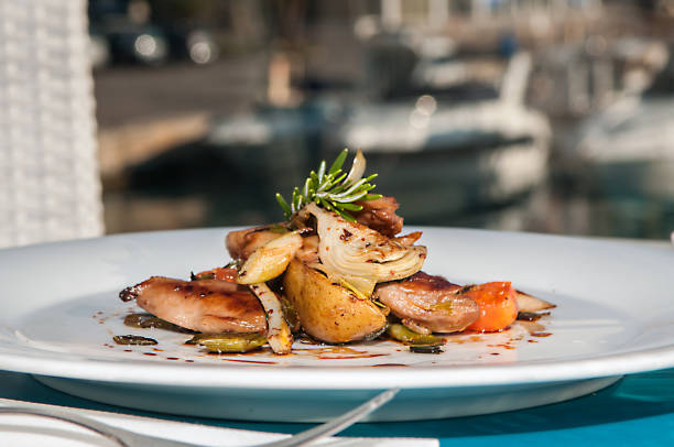 istock Mediterranean food by the sea. 1221437072