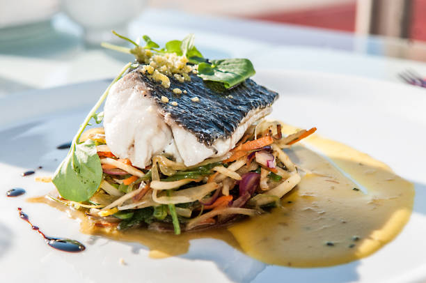 Mediterranean food by the sea.