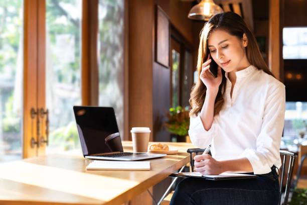 istock Asian Woman work from home 1221440294