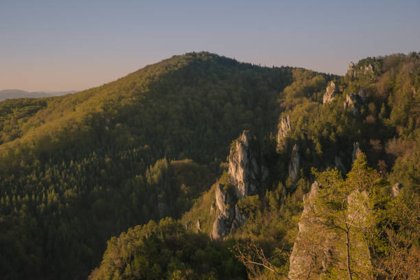 istock Mountain landscape at the sunset 1221443137