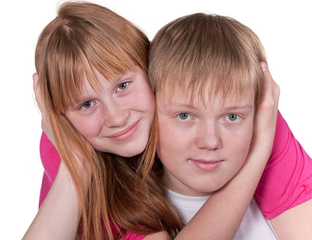 istock Smiling teen friends 122144581