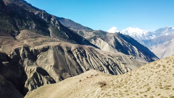 istock Jomsom - A view on barren Mustang valley 1221448554