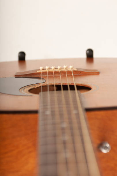 istock acoustic guitar on white background 1221453069