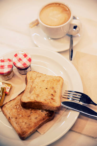 istock French toast with jam and coffee 1221455383