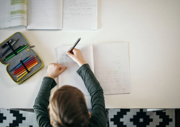 istock Teenager learning through TV broadcasting 1221456475