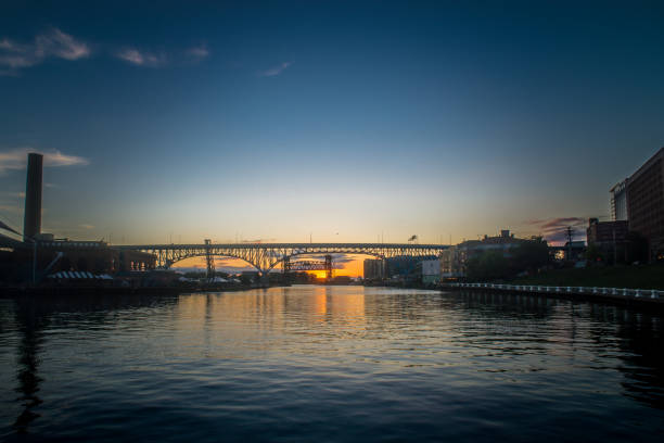 istock Cleveland Flats at Sunset 1221458210