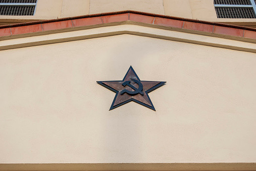 Symbols from the Soviet era in Rostock, Germany