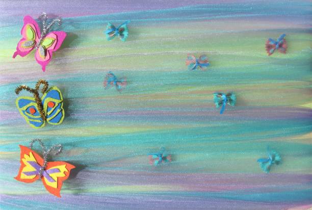 istock Butterfly Border, Background; Art and Craft; Copy Space 1221459002
