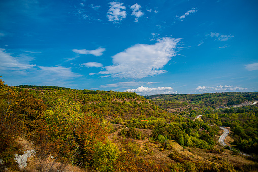 autumn landscape on the  plateau of the East of Serbia