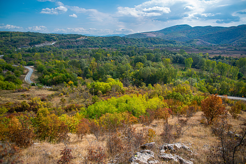 autumn landscape on the  plateau of the East of Serbia