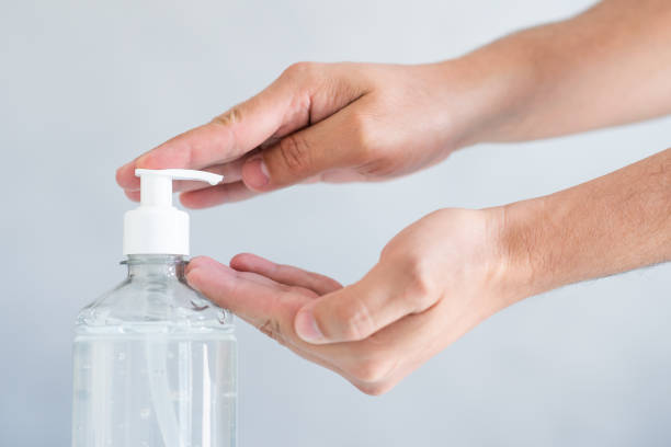 istock Hand sanitizer Hand cleaning gel 1221466470