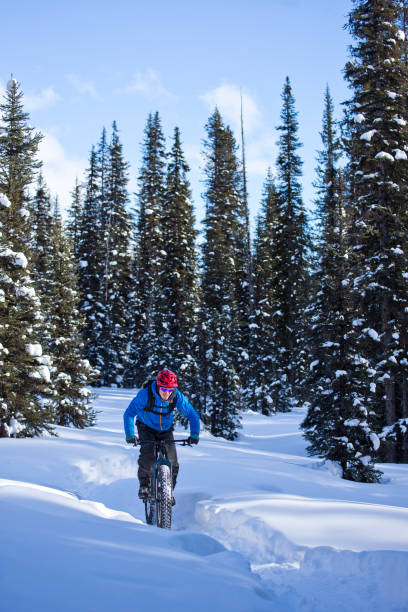 istock Winter Fat Bike Snow Ride 1221466748