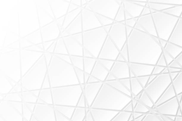 ilustrações, clipart, desenhos animados e ícones de fundo branco abstrato - textura geométrica - computer graphic digitally generated image three dimensional shape isolated on white