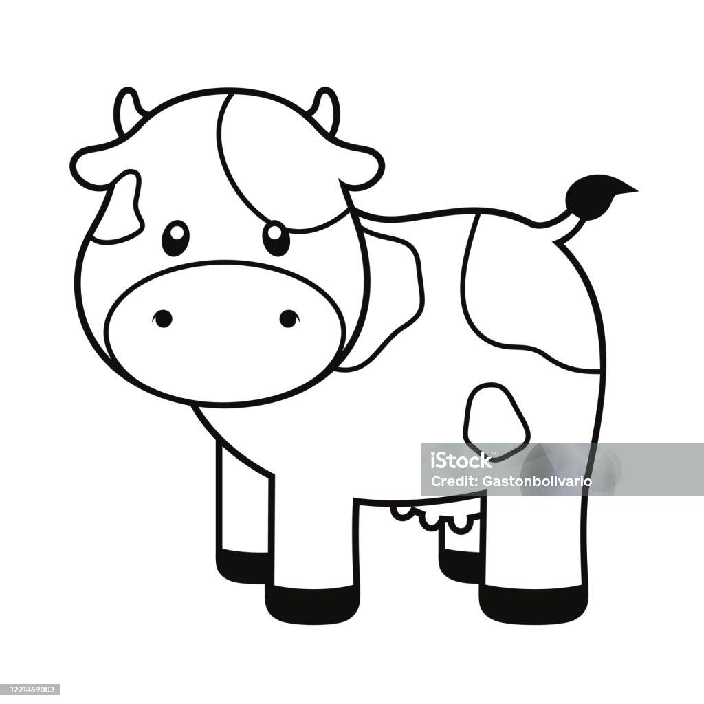 Sapi Colorir Ilustrasi Vektor Halaman Mewarnai Sapi Lucu Ilustrasi Stok - Unduh ...