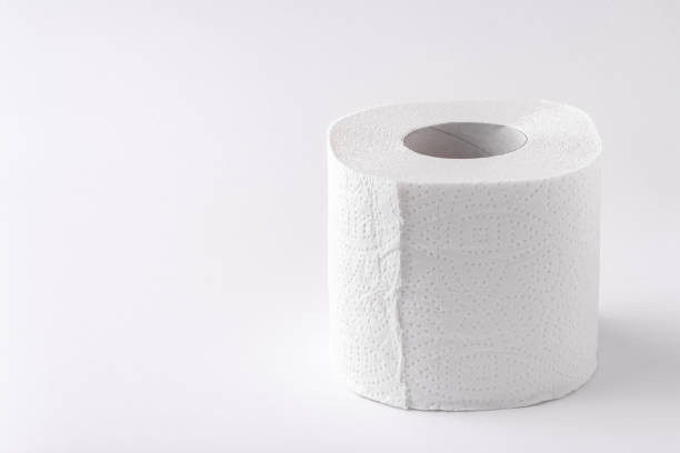 istock A roll of toilet paper on a white background. Copy space. Space for text 1221469968