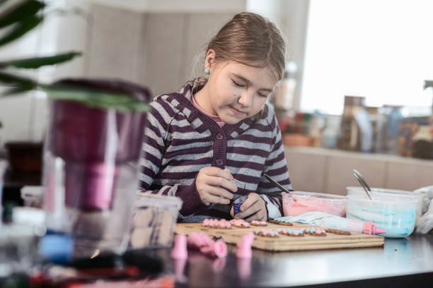 istock Happy family in the kitchen 1221474618