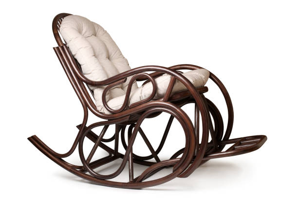 istock Rattan rocking chair 1221476311