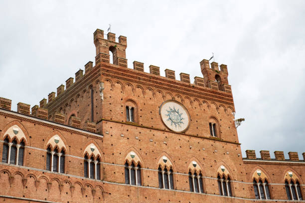 istock Tower of Palazzo Pubblico in Siena 1221478146