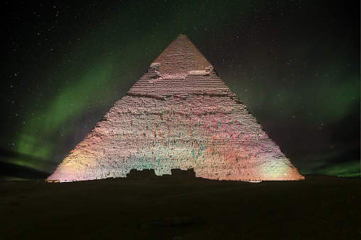 Pyramid of Khafre in Cairo City, Egypt