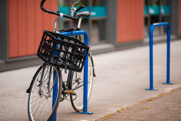istock Bicycle Parked On City sidewalk Portland Oregon 1221482226