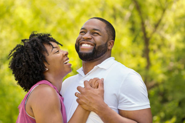 istock Loving African American couple. 1221485139