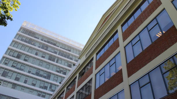 istock Windows, layed out on a grid pattern, part of a new steel buildings (Scientific Pole, Buenos Aires) 1221495615