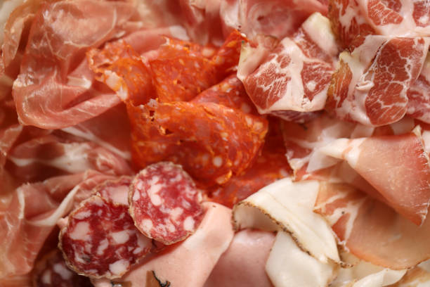 Charcuterie salumi in Rome Italy in Italy, Lazio, Rome