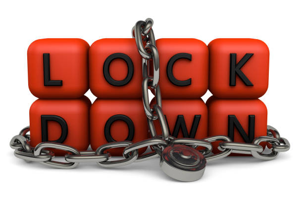 istock 3D rendering of stay at home and quarantine concept. 1221500466