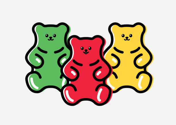 Jelly bears vector illustration Jelly bears vector illustration gummi bears stock illustrations