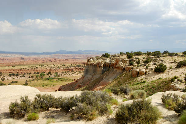 istock Sandstone mountains and valleys in southern Utah. 1221502459
