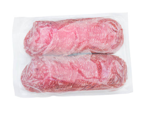 istock salami sausage slices in  vacuum plastic packaging  on white background 1221502482