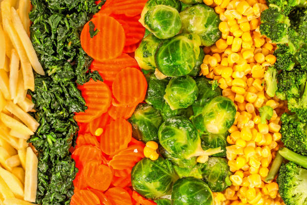 istock mixed vegetables background - healthy food 1221503311