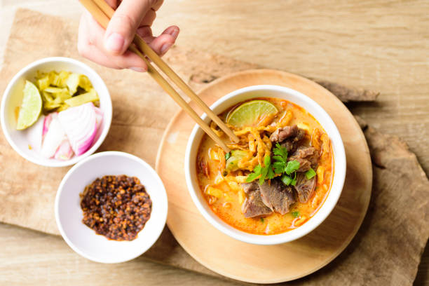 istock Traditional Northern Thai food (Khao Soi) 1221509913