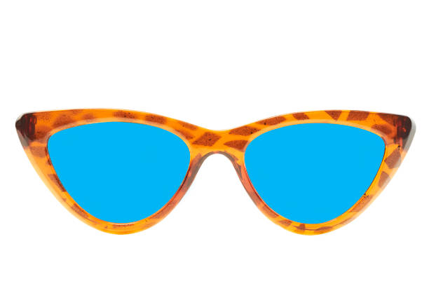 Cat's eye sunglasses isolated on white background