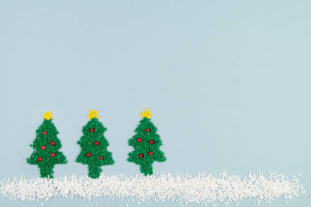 istock Decorated Christmas trees of sprinkles 1221512185