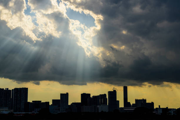 istock Mystical sky of Tokyo, Japan. 1221514654