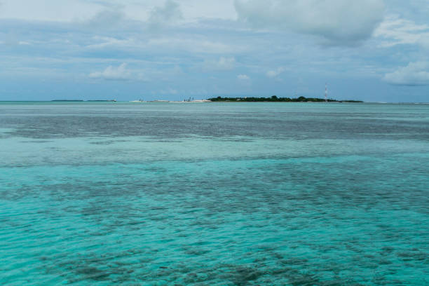 istock Paradise beach and bLUE water ocean - Maldives 1221518465
