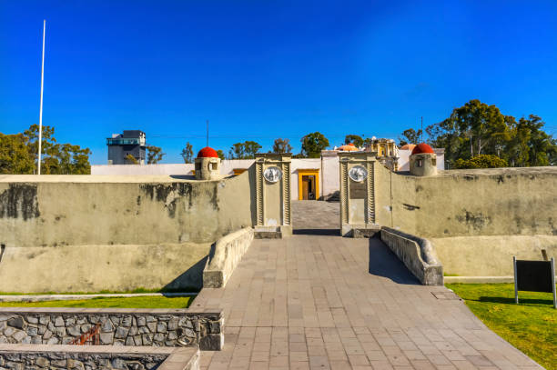 Fort of Loreto Monument Cinco De Mayo Battle Puebla Mexico Fort of Loreto Site Battle Cinco de Mayo Battle May 5, 1862 Monument Where Mexican General Ignacio Zaragoza Defeated French Puebla Mexico. battle stock pictures, royalty-free photos & images