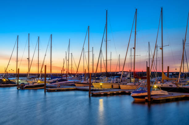 istock sunset boat yacht 1221520626